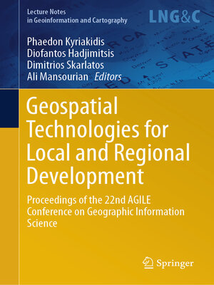 cover image of Geospatial Technologies for Local and Regional Development